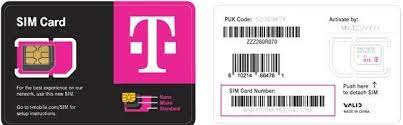 T-Mobile SIM Card Activation